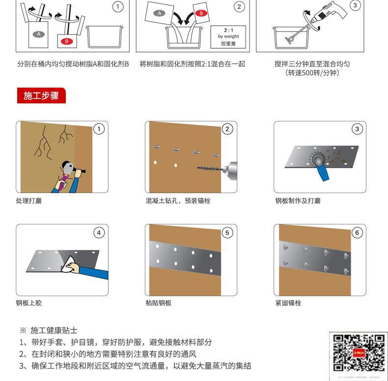 包钢爱辉粘钢加固施工过程